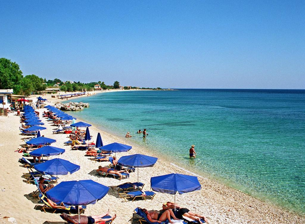 Sandy Bay Hotel Plomari Luaran gambar