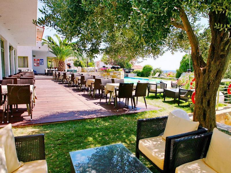 Sandy Bay Hotel Plomari Luaran gambar