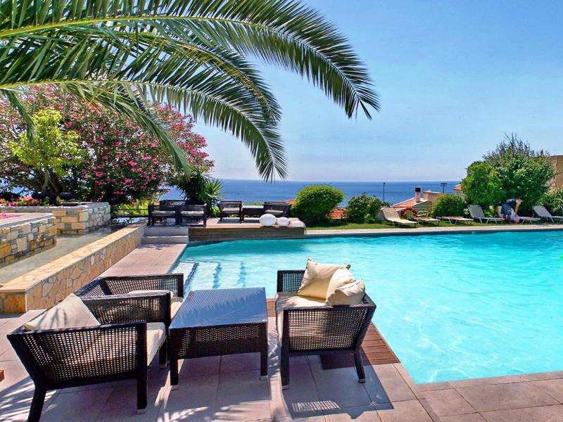 Sandy Bay Hotel Plomari Luaran gambar
