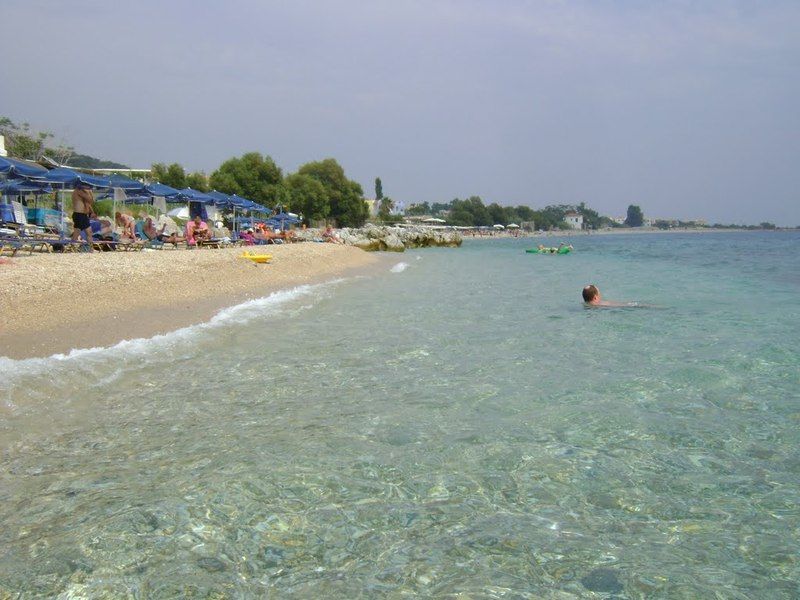 Sandy Bay Hotel Plomari Luaran gambar