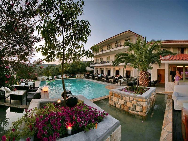 Sandy Bay Hotel Plomari Luaran gambar