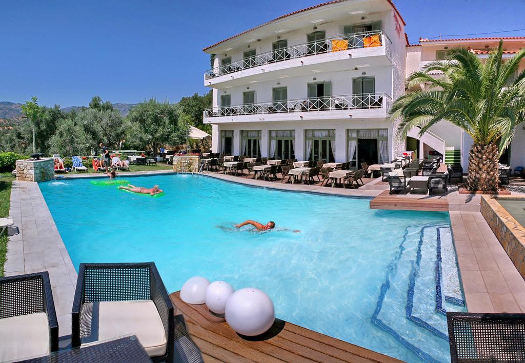 Sandy Bay Hotel Plomari Luaran gambar