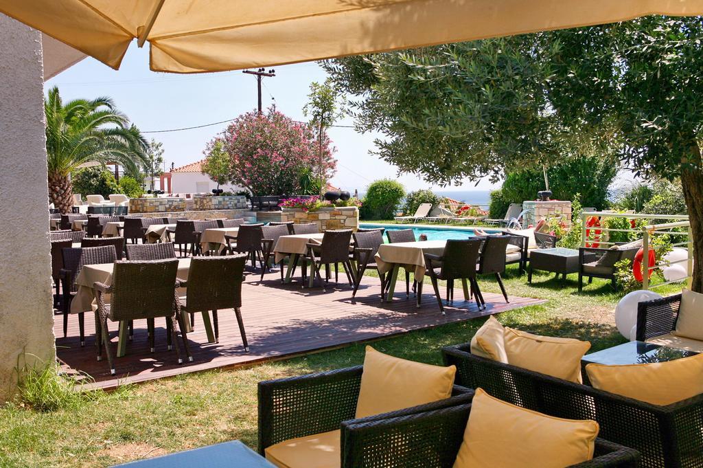 Sandy Bay Hotel Plomari Luaran gambar